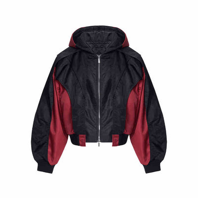 Chaqueta Acolchada con Capucha y Estructura de Perfiles Cosidos - Image 3