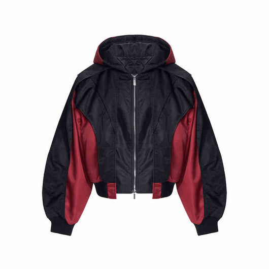 Chaqueta Acolchada con Capucha y Estructura de Perfiles Cosidos - Image 3