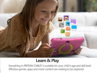 Tablet Infantil 7 pulgadas con Funda Protectora de Silicona y Soporte Giratorio 360° - Image 17