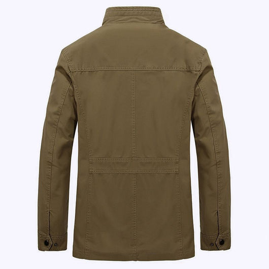 Chaqueta Casual Hombre Cuello Mao Bolsillos Múltiples - Image 3