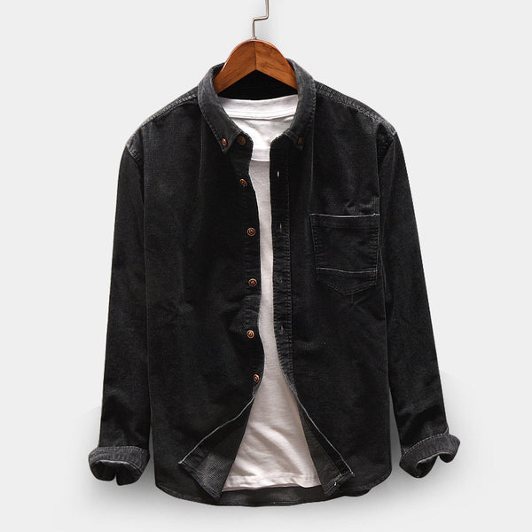 Chaqueta de Pana Casual con Bolsillos para Hombre - Image 13