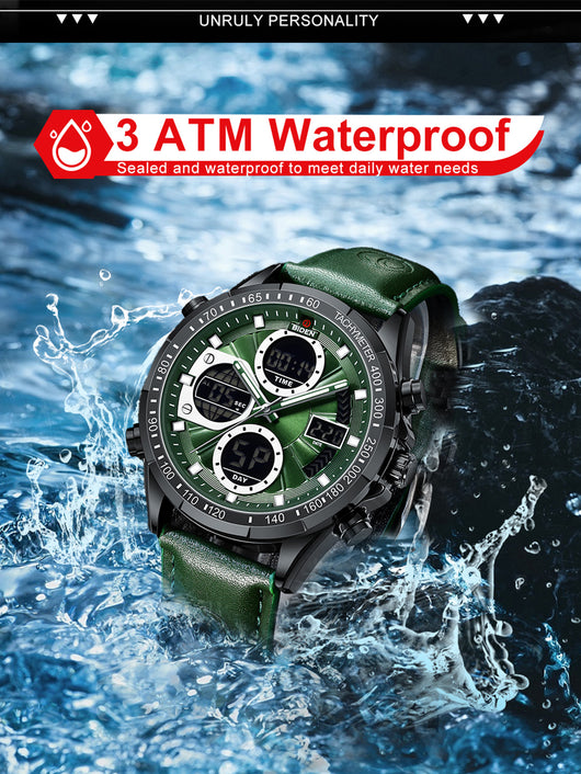 Reloj de Pulsera Deportivo para Hombre con Correa de Cuero PU - Image 15