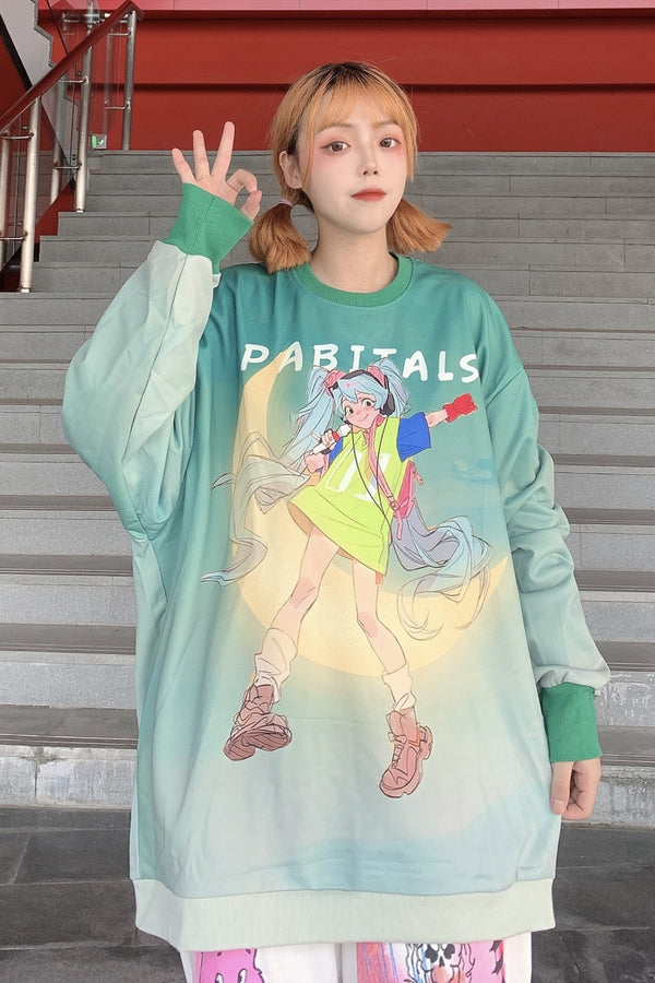 Sudadera Manga Larga Moon Girl