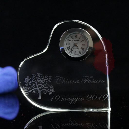 Reloj de Cristal en Forma de Corazón - Image 9