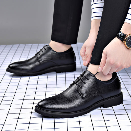 Zapatos Formales de Cuero Genuino para Hombre Talla Grande - Image 4