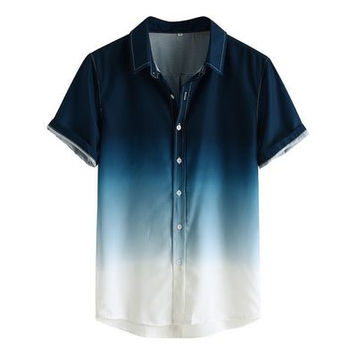 Camisa de Manga Corta con Degradado para Hombre - Image 13