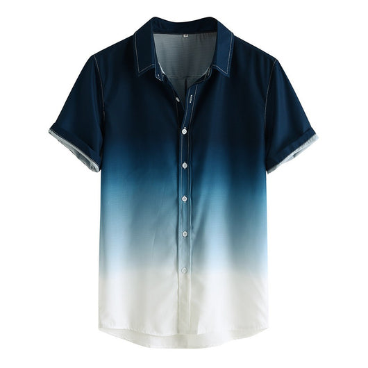 Camisa de Manga Corta con Degradado para Hombre - Image 13