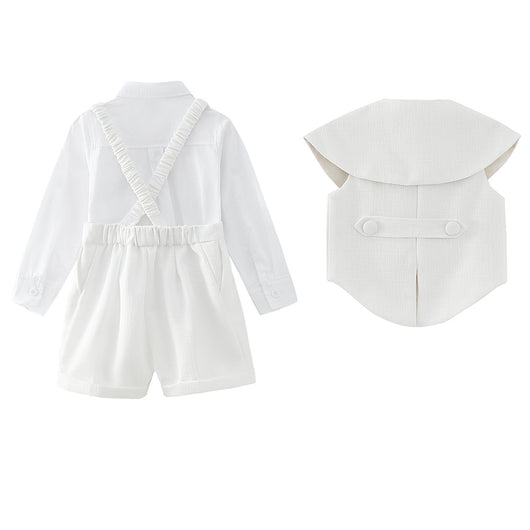 Chaleco Casual Blanco para Niños - Conjunto Elegante - Image 3
