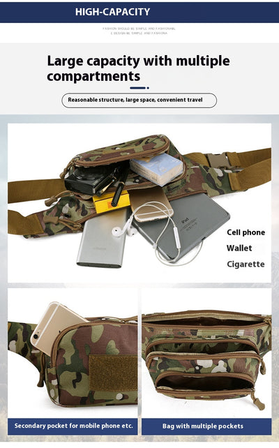Riñonera Táctica Militar Camouflage - Mochila de Nylon para Deportes Outdoor - Image 8
