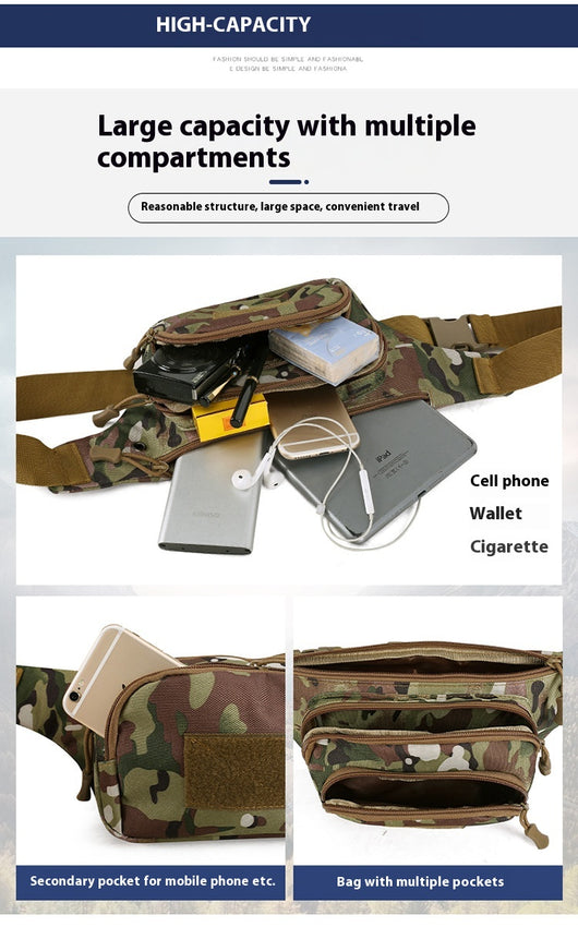 Riñonera Táctica Militar Camouflage - Mochila de Nylon para Deportes Outdoor - Image 8