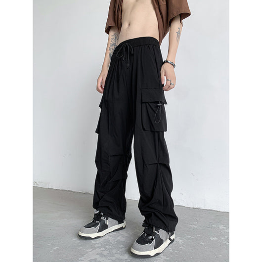 Pantalones Slim Fit Drapeados Versátiles para Hombre - Image 7