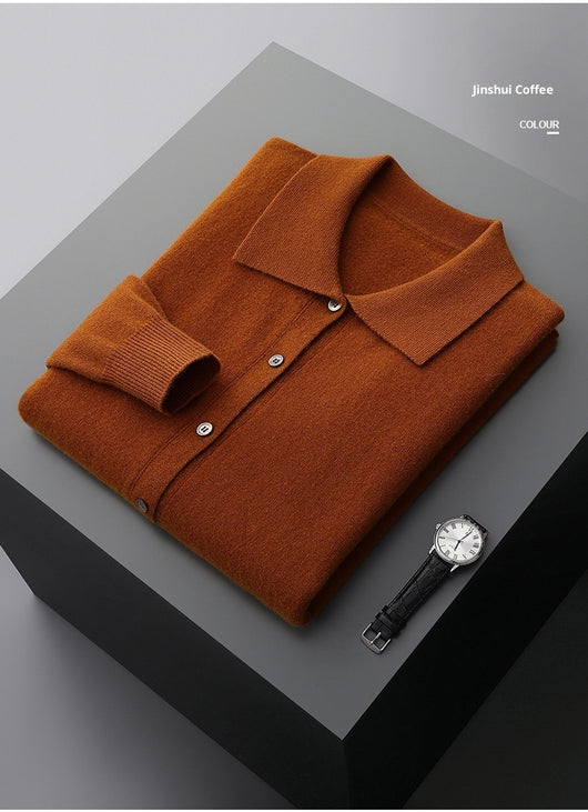 Camisa Interior Clásica de Botones y Color Sólido para Hombre - Image 16