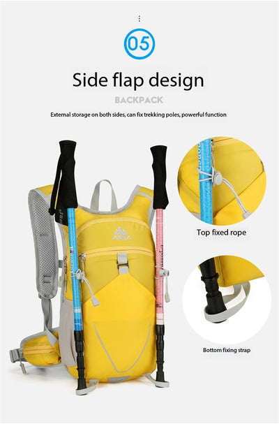 Mochila de Hidratación Ligera AZELA, Mochila Deportiva Transpirable con Múltiples Bolsillos para Trail Running, Senderismo, Ciclismo - Image 24