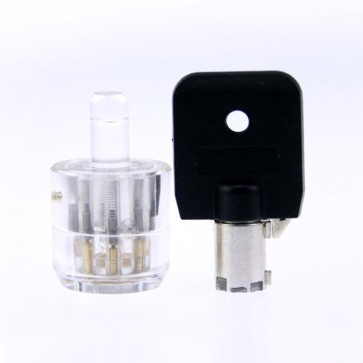 Cilindro de Cerradura de Flor de Ciruelo Transparente con 7 Esferas - Personalizable - Image 5