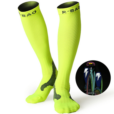 Calcetines Compresivos Largos para Correr Nocturno - Tubo Profesional - Image 4