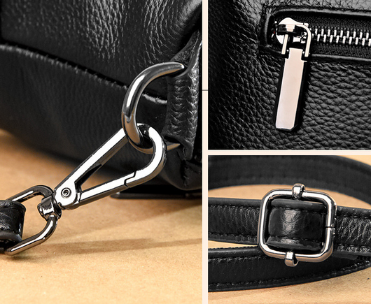 Bolso Bandolera de Cuero Genuino para Mujer - Diseño Monocapa Elegante - Image 15
