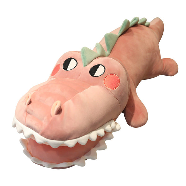 Peluche de Cocodrilo Relleno de Algodón con Diseño Infantil