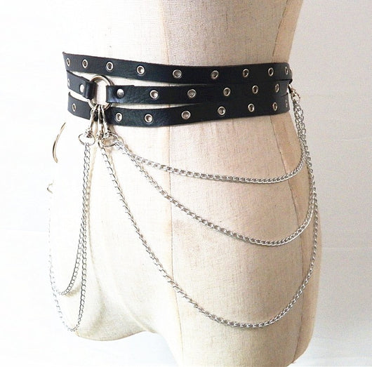 Cadena de Cintura Estilo Punk con Diseño Cóncavo - Image 3