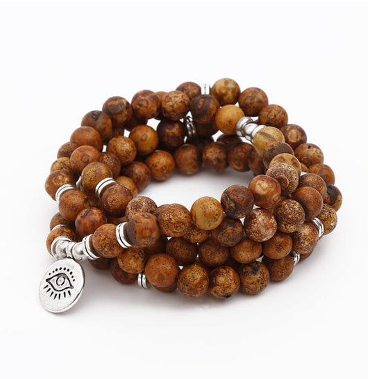 Pulsera Buddha de Plata con Cuentas de Loto - Yoga y Espiritualidad - Image 4