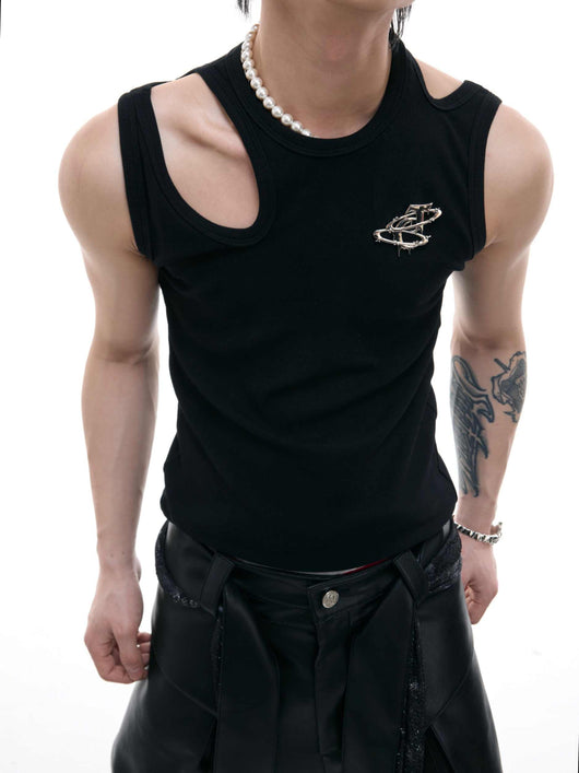 Chaleco Unisex con Detalles Metálicos - Camiseta Sin Mangas Ajustada - Image 2