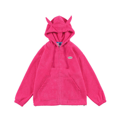 Sudadera con Capucha Diseño Cuernos Moda Alternativa Unisex - Image 7