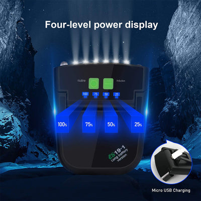 Linterna Frontal LED Inteligente con Sensor de Movimiento para Pesca, Ciclismo y Deportes - Image 17