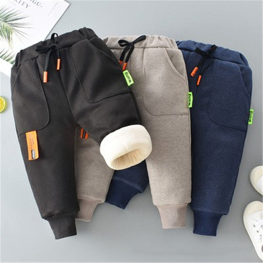 Pantalones Cálidos Acolchados de Felpa para Niña - Image 24