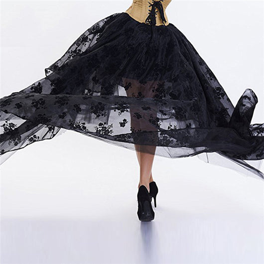 Falda Bordada con Encaje Elegante - Image 11