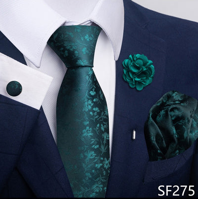 Combo Corbata, Traje y Pañuelo de Bolsillo para Hombre - Juego 8 - Image 129