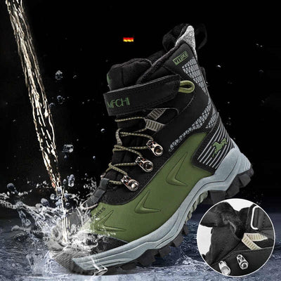 Botas de Nieve para Niños con Forro de Cuero y Piel Térmica - Image 9