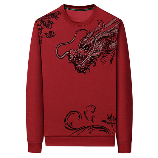 Playera Casual de Cuello Redondo con Textura Flocking para Hombre - Image 5