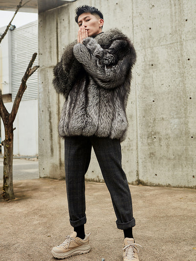 Abrigo de Invierno para Hombre con Detalles de Piel - Estilo Personalidad - Image 7