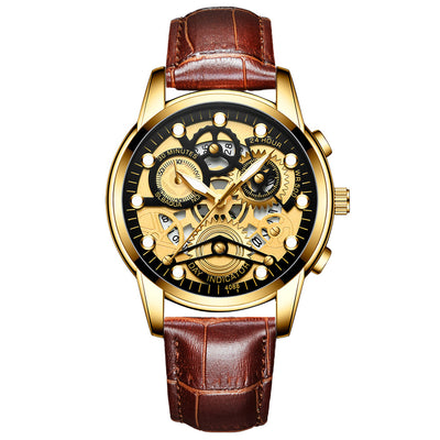 Reloj de Cuarzo Hueco para Hombre - Diseño Fashion Negro - Image 15