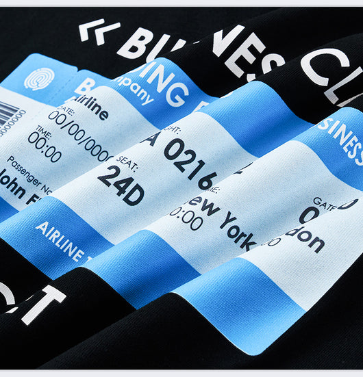 Camiseta Estampada Diseño Boleto Aéreo para Hombre - Image 17