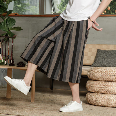 Pantalones Anchos Estilo Chino de Lino - Image 12