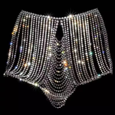 Cadena Corporal con Flecos y Cristales Brillantes - Estilo Europeo y Americano - Image 2