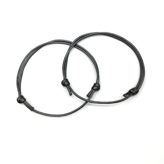 Joyería para Pies Bicolor en Negro y Rojo