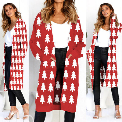 Cardigan de Leopardo para Otoño e Invierno - Suéter Tejido Elegante para Mujer - Image 3