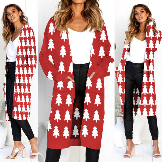 Cardigan de Leopardo para Otoño e Invierno - Suéter Tejido Elegante para Mujer - Image 3