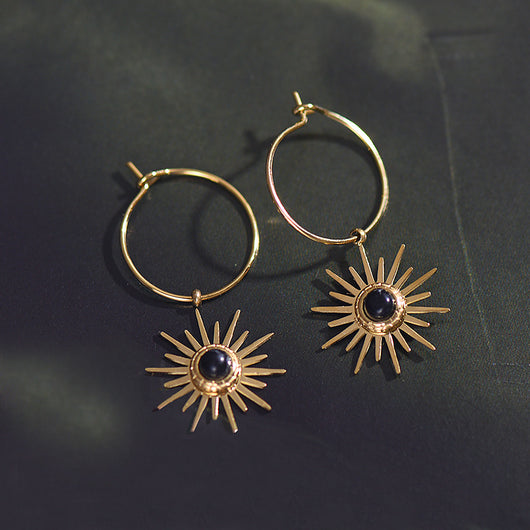 Aretes de Estrella en Acero Inoxidable para Mujer