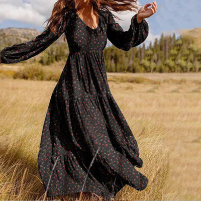 Vestido Casual Floral con Volantes para Tallas Grandes - Image 9