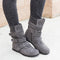 Botas de Algodón Grueso Talla Grande para Mujer