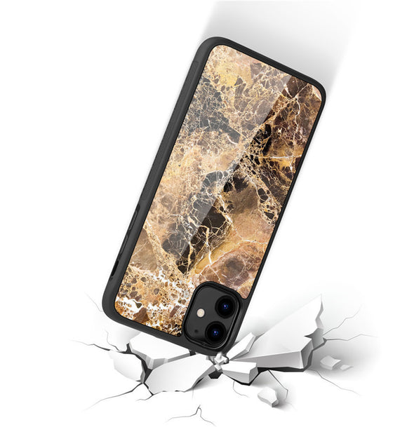 Funda para Móvil con Diseño de Mármol Anticaídas, Compatible con Apple