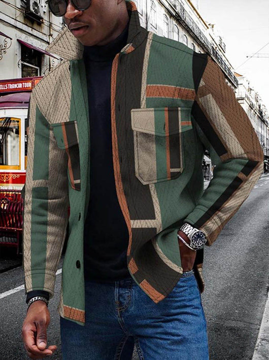 Cardigan Estampado 3D con Degradado de Colores y Botones en Relieve - Image 5