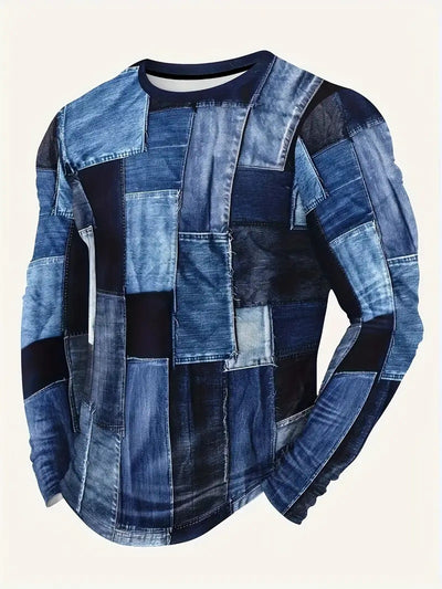 Camiseta Manga Larga Hombre Estilo Trendy Primavera Otoño - Image 21