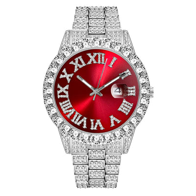 Reloj Dorado Impermeable para Hombre con Numerales Romanos - Image 6