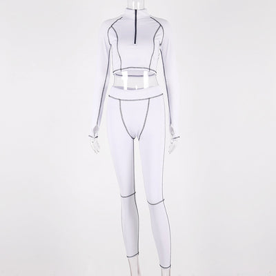 Conjunto de Yoga y Fitness de Manga Larga con Estilo - Image 5