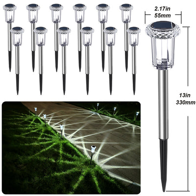 Lámpara Solar LED Blanca para Jardín y Espacios Decorativos - Image 2
