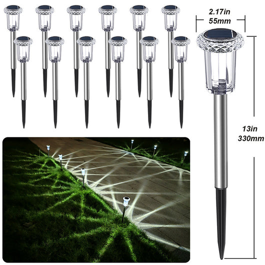 Lámpara Solar LED Blanca para Jardín y Espacios Decorativos - Image 2