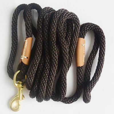 Correa de Tracción Mixta para Mascotas - Cuero y Nylon - Image 9